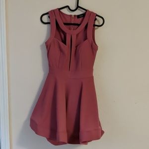 Flare Nude Pink Dress
